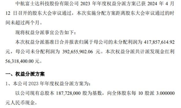 云赛智联(600602.SH)：2023年年度权益分派10派0.43元