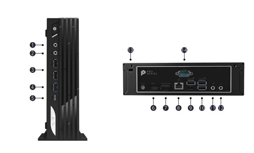 微星推出新款ProDP21系列迷你主机升级14代酷睿、自带串口