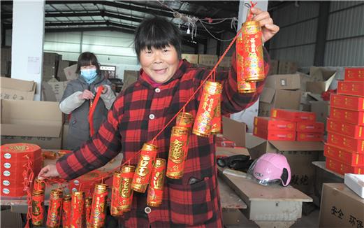 电子鞭炮走俏无棣