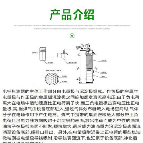 电捕焦油器厂家高压静电捕除焦油器使用说明书