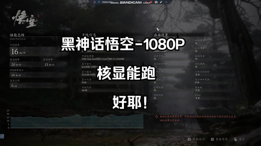 测试哪些集成显卡可以运行《黑神话悟空》。