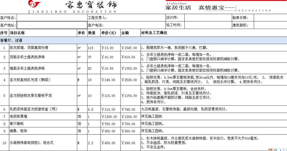 凤台室内装修价格介绍：品质生活，合理预算