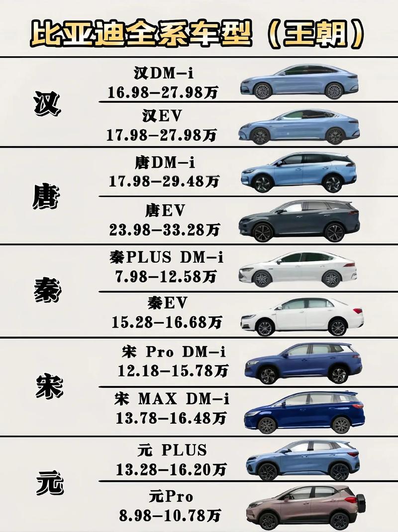 比亚迪平台车型分析,多元布局，引领新能源时代